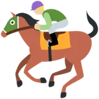 horse racing: medium-light skin tone สำหรับแพลตฟอร์ม X / Twitter