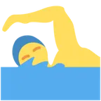 X / Twitter প্ল্যাটফর্মে জন্য man swimming