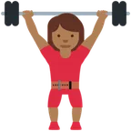 X / Twitter dla platformy woman lifting weights: medium-dark skin tone