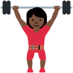 X / Twitter dla platformy woman lifting weights: dark skin tone
