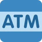 ATM sign para a plataforma X / Twitter