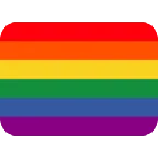 X / Twitter प्लेटफ़ॉर्म के लिए rainbow flag
