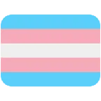 X / Twitterプラットフォームのtransgender flag