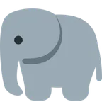elephant pour la plateforme X / Twitter