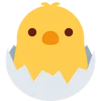 X / Twitter platformu için hatching chick
