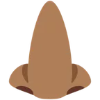 nose: medium-dark skin tone สำหรับแพลตฟอร์ม X / Twitter
