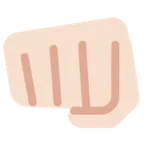 oncoming fist: light skin tone لمنصة X / Twitter
