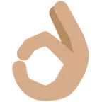 OK hand: medium skin tone per la piattaforma X / Twitter