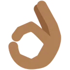X / Twitter dla platformy OK hand: medium-dark skin tone