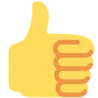 thumbs up for X / Twitter platform