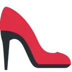 X / Twitter प्लेटफ़ॉर्म के लिए high-heeled shoe