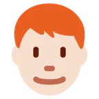 man: light skin tone, red hair til X / Twitter platform
