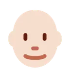 X / Twitter dla platformy man: light skin tone, bald