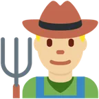 X / Twitter dla platformy man farmer: medium-light skin tone