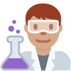 man scientist: medium skin tone pour la plateforme X / Twitter