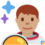 man astronaut: medium skin tone alustalla X / Twitter
