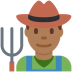 man farmer: medium-dark skin tone لمنصة X / Twitter