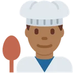 man cook: medium-dark skin tone til X / Twitter platform