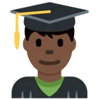 X / Twitter dla platformy man student: dark skin tone