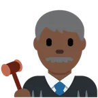 man judge: dark skin tone for X / Twitter platform