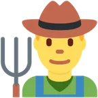 man farmer for X / Twitter-plattformen