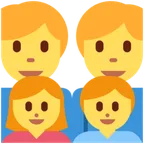 family: man, man, girl, boy para la plataforma X / Twitter