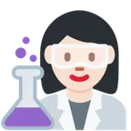 woman scientist: light skin tone per la piattaforma X / Twitter