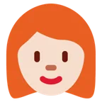 woman: light skin tone, red hair pour la plateforme X / Twitter