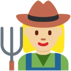 X / Twitter dla platformy woman farmer: medium-light skin tone