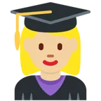 woman student: medium-light skin tone til X / Twitter platform