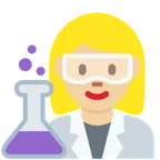 X / Twitter platformu için woman scientist: medium-light skin tone