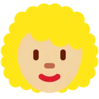 X / Twitter dla platformy woman: medium-light skin tone, curly hair