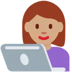 X / Twitter platformu için woman technologist: medium skin tone