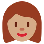 woman: medium skin tone per la piattaforma X / Twitter