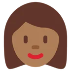 woman: medium-dark skin tone für X / Twitter Plattform
