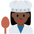 woman cook: dark skin tone til X / Twitter platform