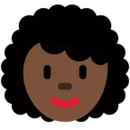 X / Twitter platformu için woman: dark skin tone, curly hair