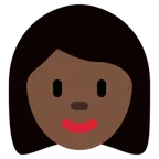 woman: dark skin tone untuk platform X / Twitter