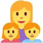 family: woman, girl, boy för X / Twitter-plattform