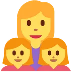 family: woman, girl, girl for X / Twitter platform