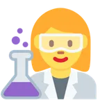 woman scientist för X / Twitter-plattform