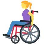 woman in manual wheelchair for X / Twitter platform