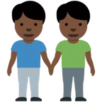 men holding hands: dark skin tone per la piattaforma X / Twitter