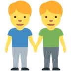 X / Twitterプラットフォームのmen holding hands