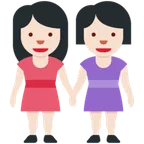 women holding hands: light skin tone لمنصة X / Twitter