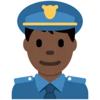 man police officer: dark skin tone til X / Twitter platform