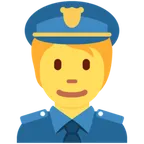 police officer för X / Twitter-plattform