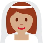 woman with veil: medium skin tone til X / Twitter platform