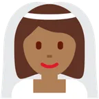 woman with veil: medium-dark skin tone para a plataforma X / Twitter