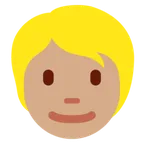 person: medium skin tone, blond hair pentru platforma X / Twitter